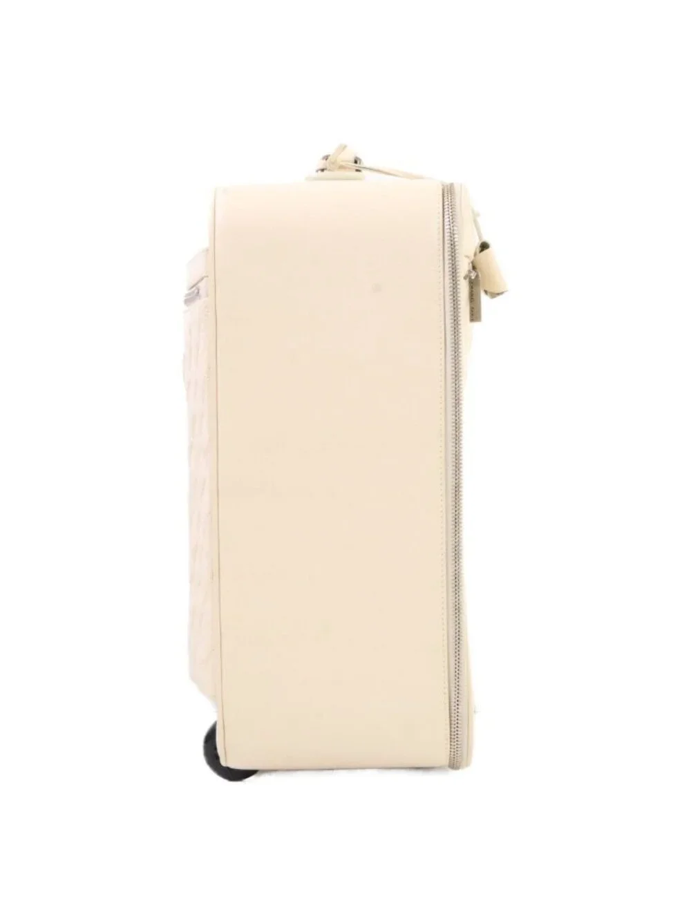 Chanel Vintage Calfskin Beige Quilted Carry Case Travel